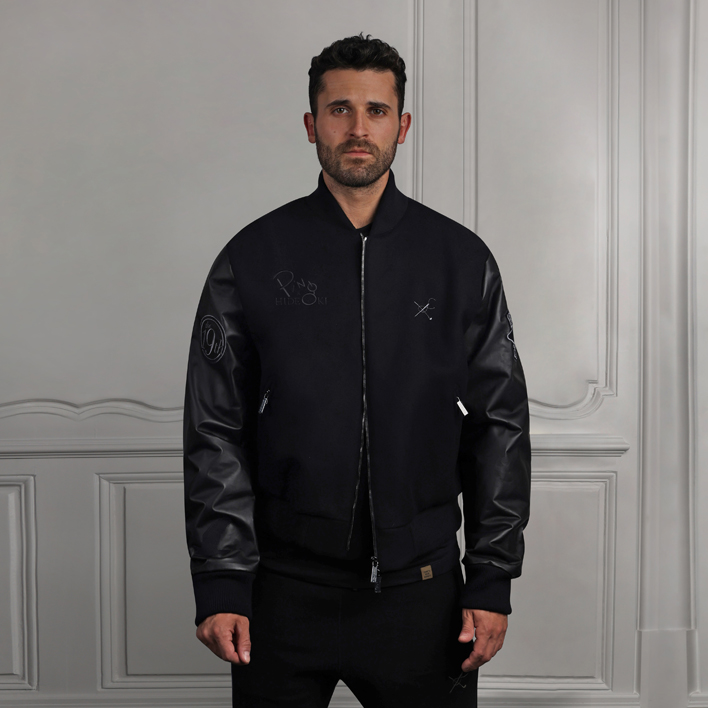 PING ブラックジャケット PING x HIDEOKI - Bomber Jacket